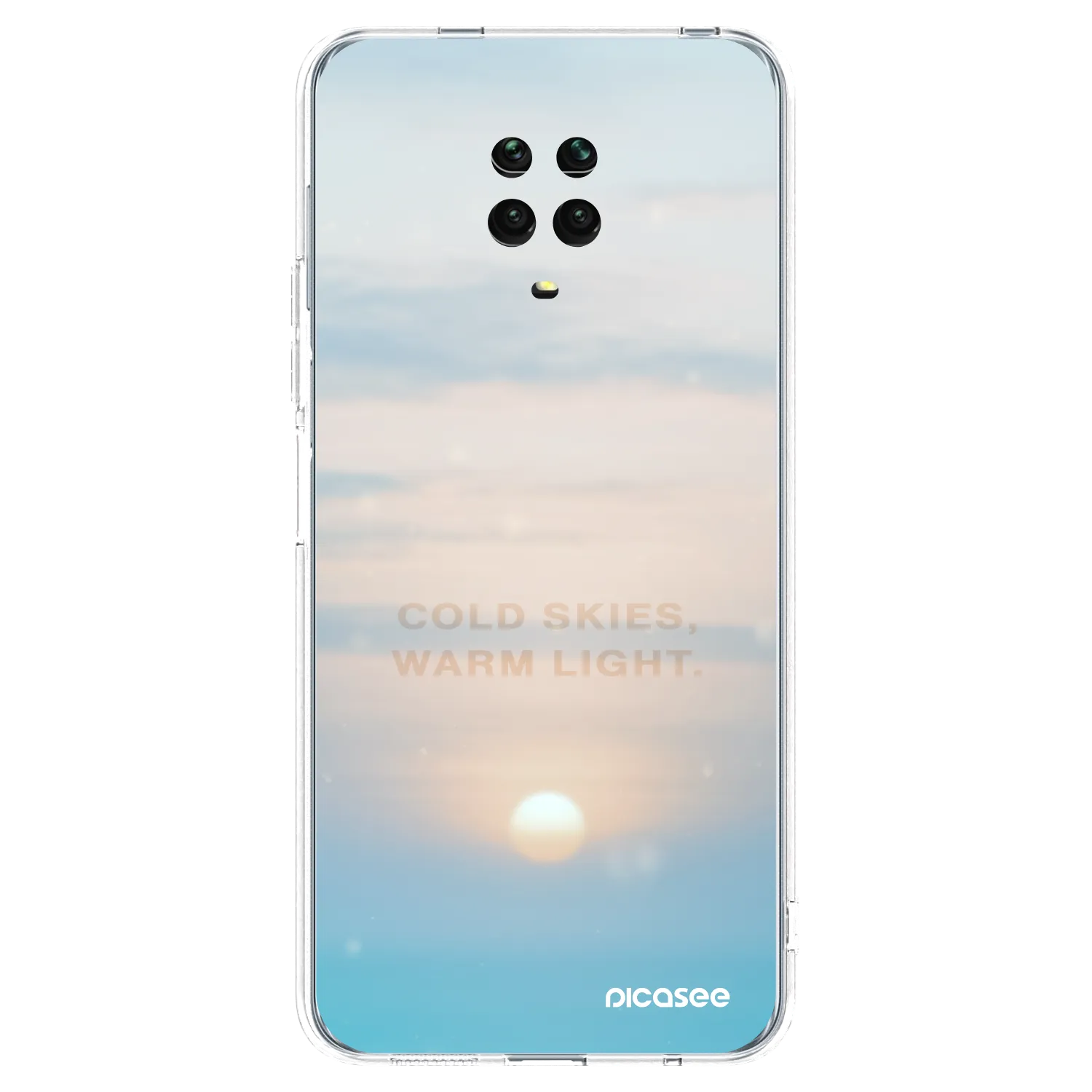 Picasee husă transparentă din silicon pentru Xiaomi Redmi Note 9 Pro - COLD SKIES