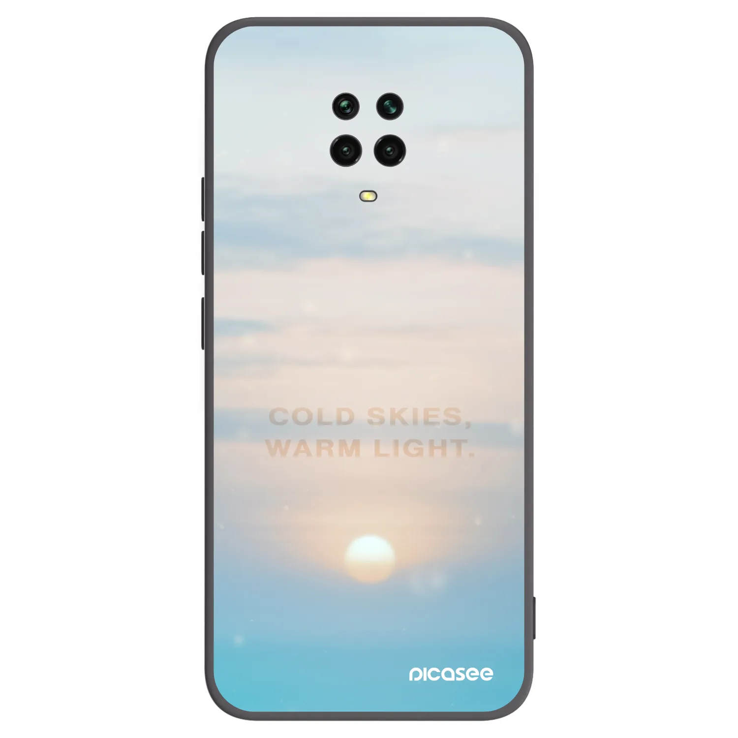 Picasee husă neagră din silicon pentru Xiaomi Redmi Note 9 Pro - COLD SKIES