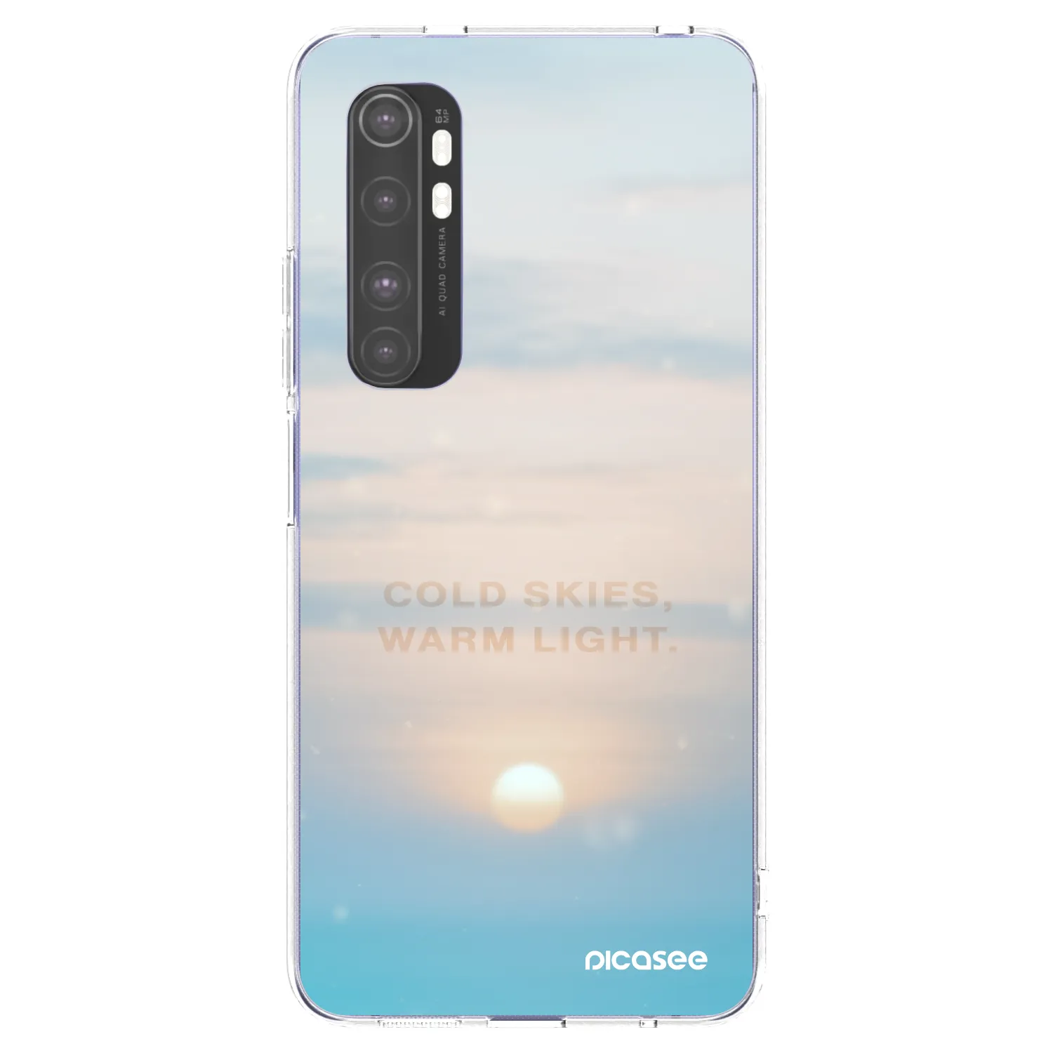 Picasee husă transparentă din silicon pentru Xiaomi Mi Note 10 Lite - COLD SKIES