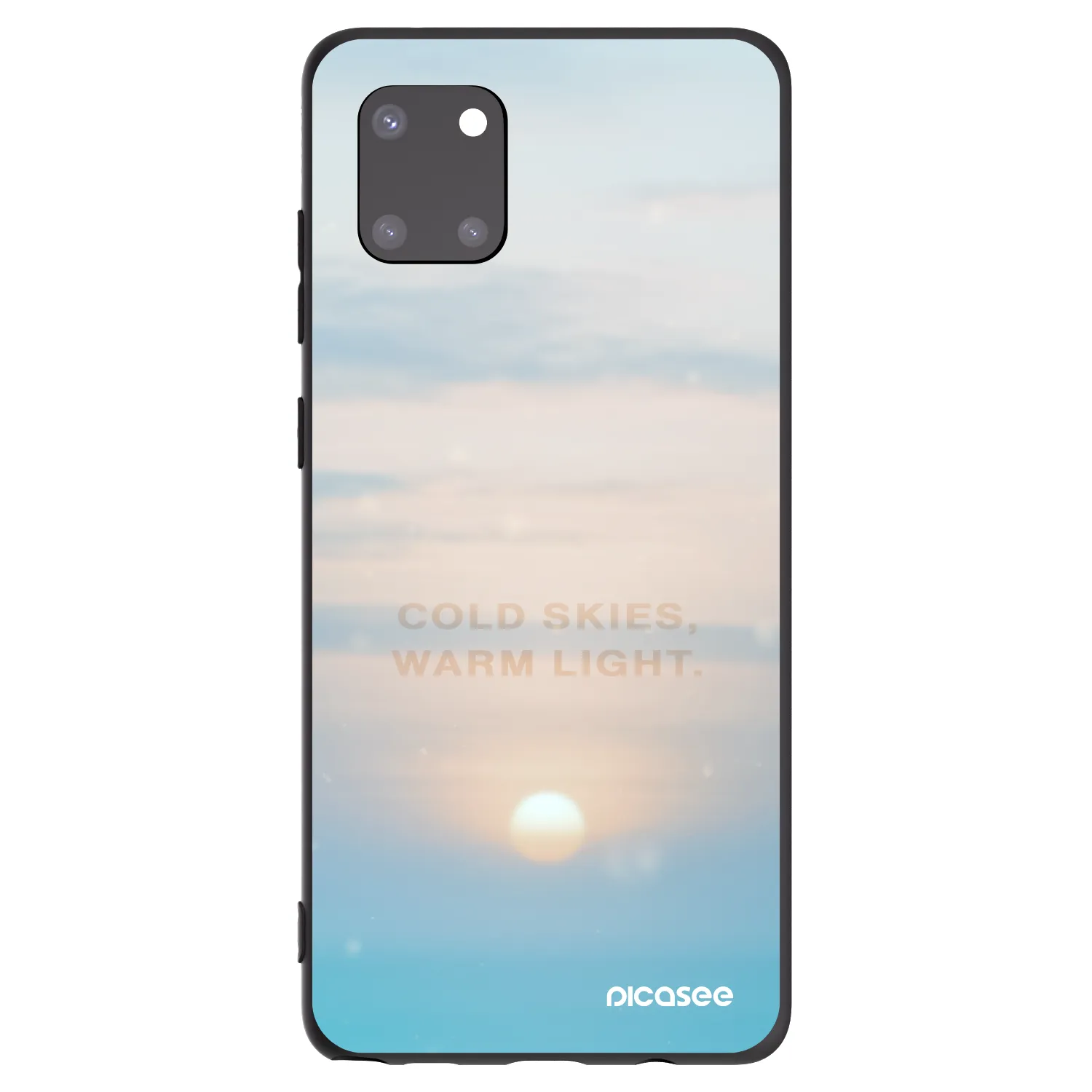 Picasee husă neagră din silicon pentru Samsung Galaxy Note 10 Lite N770F - COLD SKIES