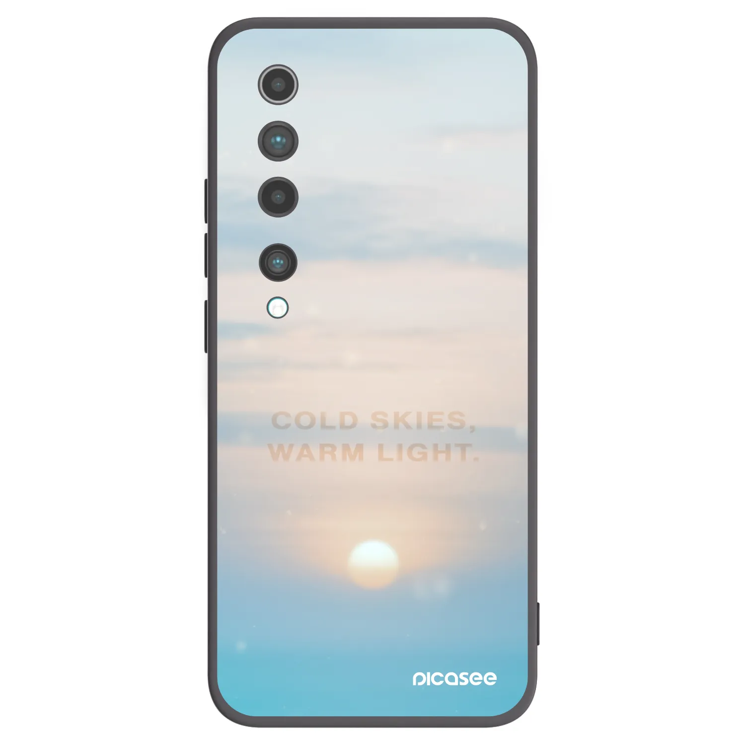 Picasee husă neagră din silicon pentru Xiaomi Mi 10 - COLD SKIES