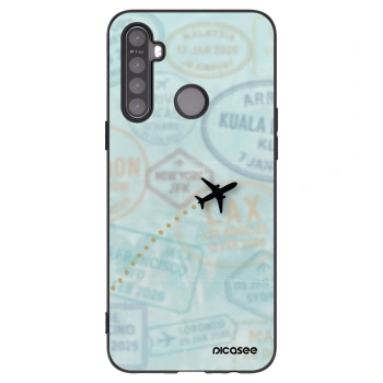 Picasee husă neagră din silicon pentru Realme 5 - FLIGHT PATH