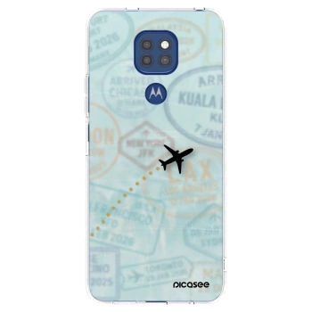 Picasee husă transparentă din silicon pentru Motorola Moto G9 Play - FLIGHT PATH