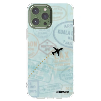 Picasee husă transparentă din silicon pentru Apple iPhone 13 Pro Max - FLIGHT PATH