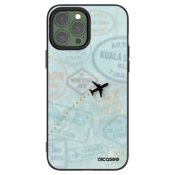 Picasee husă neagră din silicon pentru Apple iPhone 13 Pro Max - FLIGHT PATH