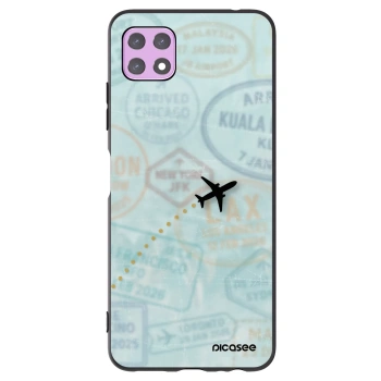 Picasee husă neagră din silicon pentru Samsung Galaxy A22 A226B 5G - FLIGHT PATH