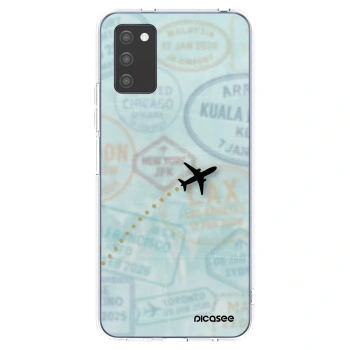 Picasee husă transparentă din silicon pentru Samsung Galaxy A02s A025G - FLIGHT PATH