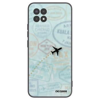 Picasee husă neagră din silicon pentru Realme 8i - FLIGHT PATH