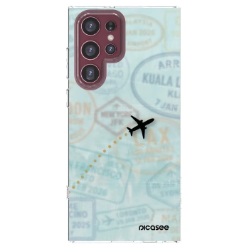 Picasee husă transparentă din silicon pentru Samsung Galaxy S22 Ultra 5G - FLIGHT PATH