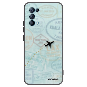 Picasee husă neagră din silicon pentru OPPO Reno 5 5G - FLIGHT PATH