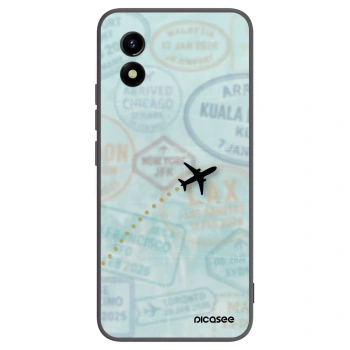 Picasee husă neagră din silicon pentru Vivo Y01 - FLIGHT PATH