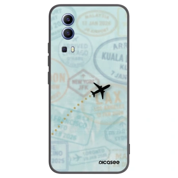 Picasee husă neagră din silicon pentru Vivo Y52 5G - FLIGHT PATH