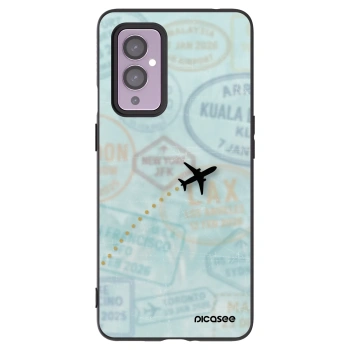 Picasee husă neagră din silicon pentru OnePlus 9 - FLIGHT PATH