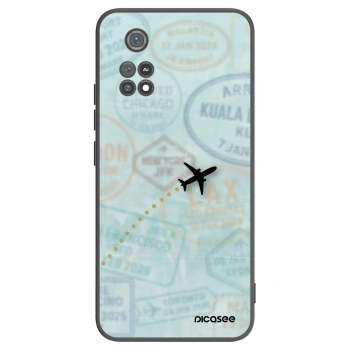 Picasee husă neagră din silicon pentru Xiaomi Poco M4 Pro - FLIGHT PATH