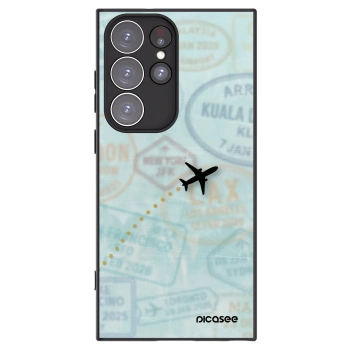 Picasee husă neagră din silicon pentru Samsung Galaxy S23 Ultra 5G - FLIGHT PATH