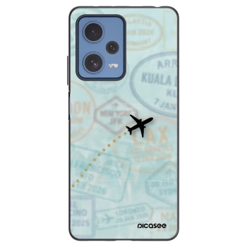Picasee husă neagră din silicon pentru Xiaomi Redmi Note 12 Pro 5G - FLIGHT PATH
