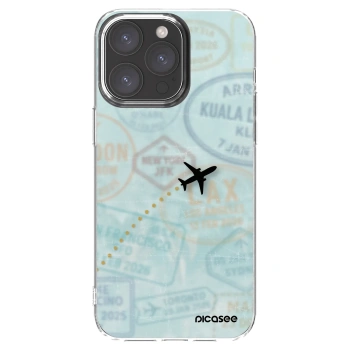 Picasee husă transparentă din silicon pentru Apple iPhone 15 Pro Max - FLIGHT PATH
