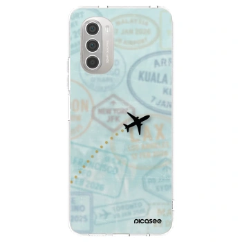Picasee husă transparentă din silicon pentru Motorola Moto G51 - FLIGHT PATH