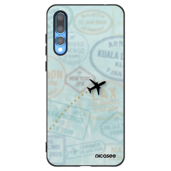 Picasee husă neagră din silicon pentru Huawei P20 Pro - FLIGHT PATH