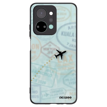 Picasee husă neagră din silicon pentru Honor X7a - FLIGHT PATH