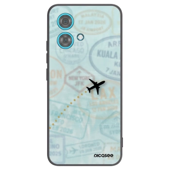 Picasee husă neagră din silicon pentru Motorola Edge 40 Neo - FLIGHT PATH