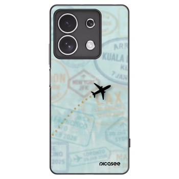 Picasee husă neagră din silicon pentru Xiaomi Redmi Note 13 4G - FLIGHT PATH