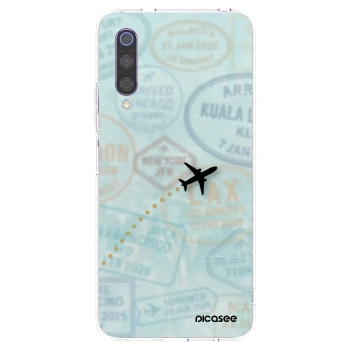 Picasee husă transparentă din silicon pentru Xiaomi Mi 9 - FLIGHT PATH