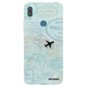Picasee husă transparentă din silicon pentru Huawei Y7 2019 - FLIGHT PATH