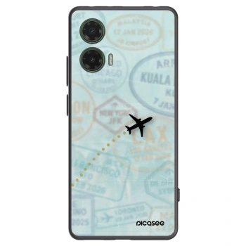 Picasee husă neagră din silicon pentru Motorola Moto G35 5G - FLIGHT PATH