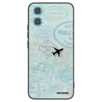 Picasee husă neagră din silicon pentru Motorola Moto G34 5G - FLIGHT PATH