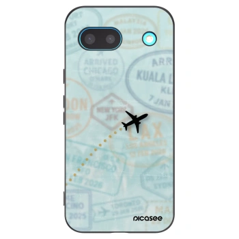 Picasee husă neagră din silicon pentru Google Pixel 8a - FLIGHT PATH