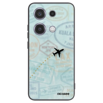 Picasee husă neagră din silicon pentru Xiaomi Redmi Note 14S - FLIGHT PATH