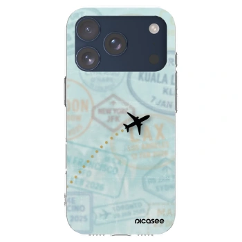 Picasee husă transparentă din silicon pentru Apple iPhone 17 Pro - FLIGHT PATH