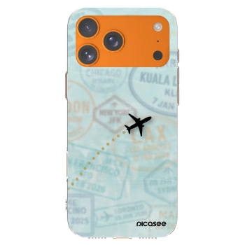 Picasee husă transparentă din silicon pentru Apple iPhone 17 Pro Max - FLIGHT PATH