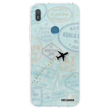 Picasee husă transparentă din silicon pentru Huawei Y6 2019 - FLIGHT PATH