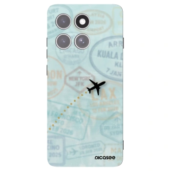 Picasee husă neagră din silicon pentru Motorola Edge 60 Pro - FLIGHT PATH