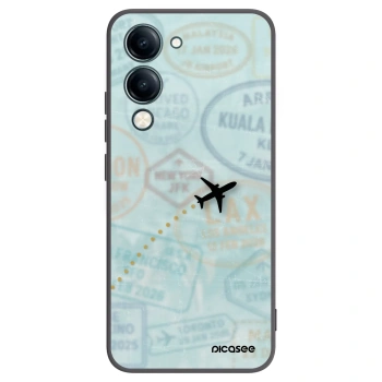Picasee husă neagră din silicon pentru Vivo Y29s 5G - FLIGHT PATH