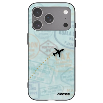 Picasee husă neagră din silicon pentru Apple iPhone 18 Pro - FLIGHT PATH