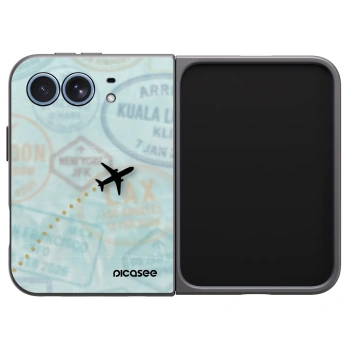 Picasee husă neagră din silicon pentru Apple iPhone Duo - FLIGHT PATH