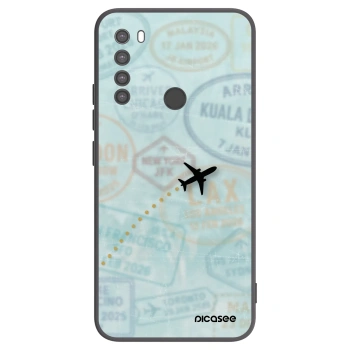 Picasee husă neagră din silicon pentru Xiaomi Redmi Note 8 - FLIGHT PATH
