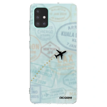 Picasee husă transparentă din silicon pentru Samsung Galaxy A51 A515F - FLIGHT PATH