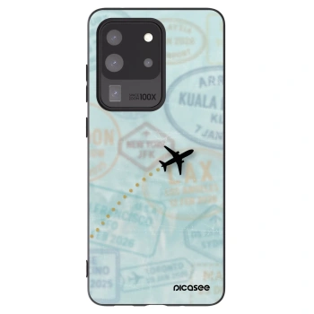 Picasee husă neagră din silicon pentru Samsung Galaxy S20 Ultra 5G G988F - FLIGHT PATH