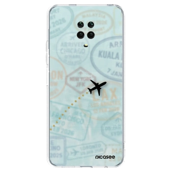 Picasee husă transparentă din silicon pentru Xiaomi Redmi Note 9 Pro - FLIGHT PATH