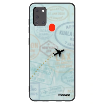 Picasee husă neagră din silicon pentru Samsung Galaxy A21s - FLIGHT PATH