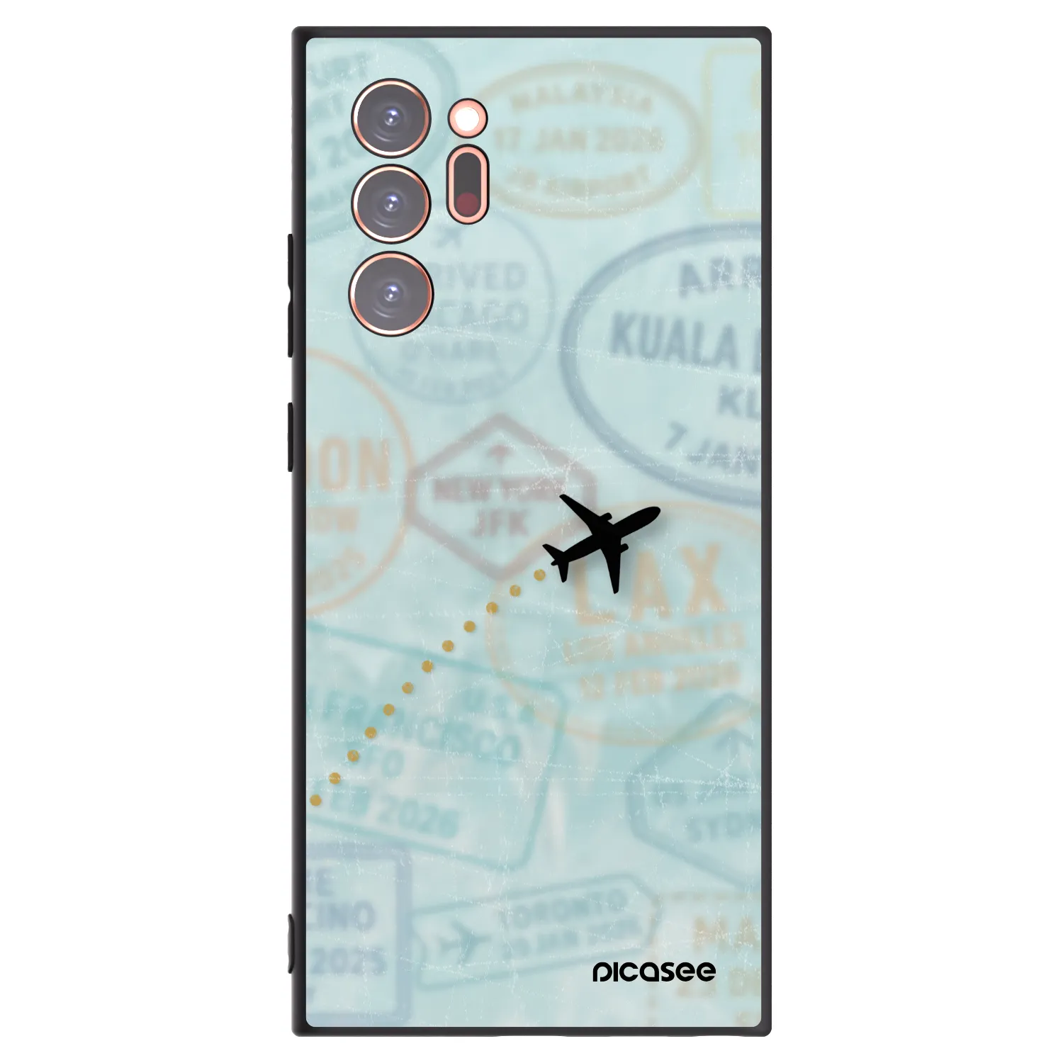 Picasee husă neagră din silicon pentru Samsung Galaxy Note 20 Ultra - FLIGHT PATH