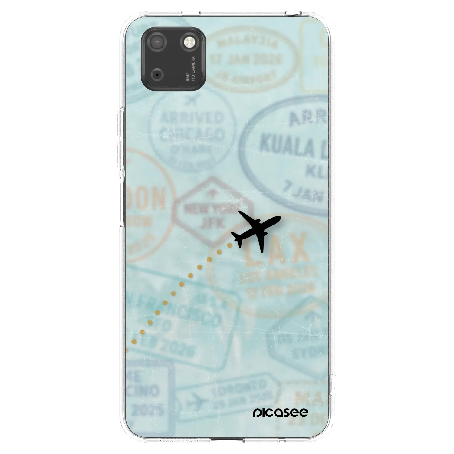 Picasee husă transparentă din silicon pentru Huawei Y5P - FLIGHT PATH