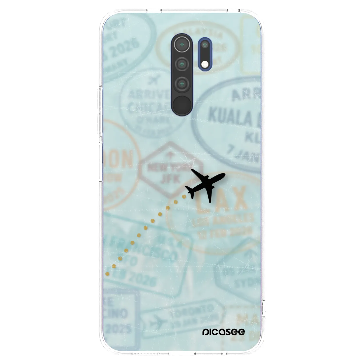 Picasee husă transparentă din silicon pentru Xiaomi Redmi 9 - FLIGHT PATH