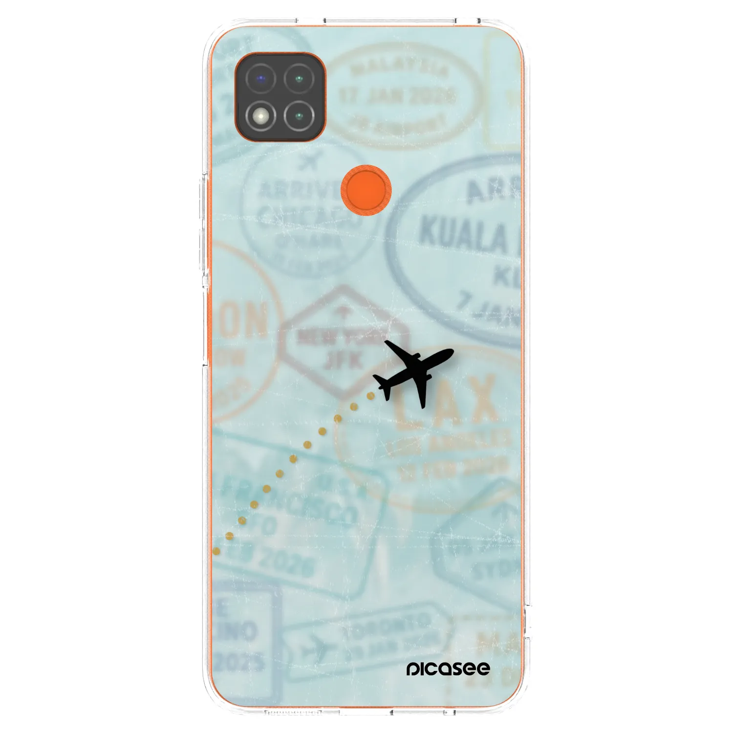 Picasee husă transparentă din silicon pentru Xiaomi Redmi 9C - FLIGHT PATH