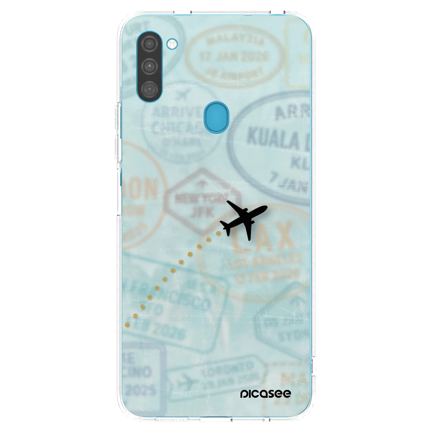 Picasee husă transparentă din silicon pentru Samsung Galaxy M11 - FLIGHT PATH