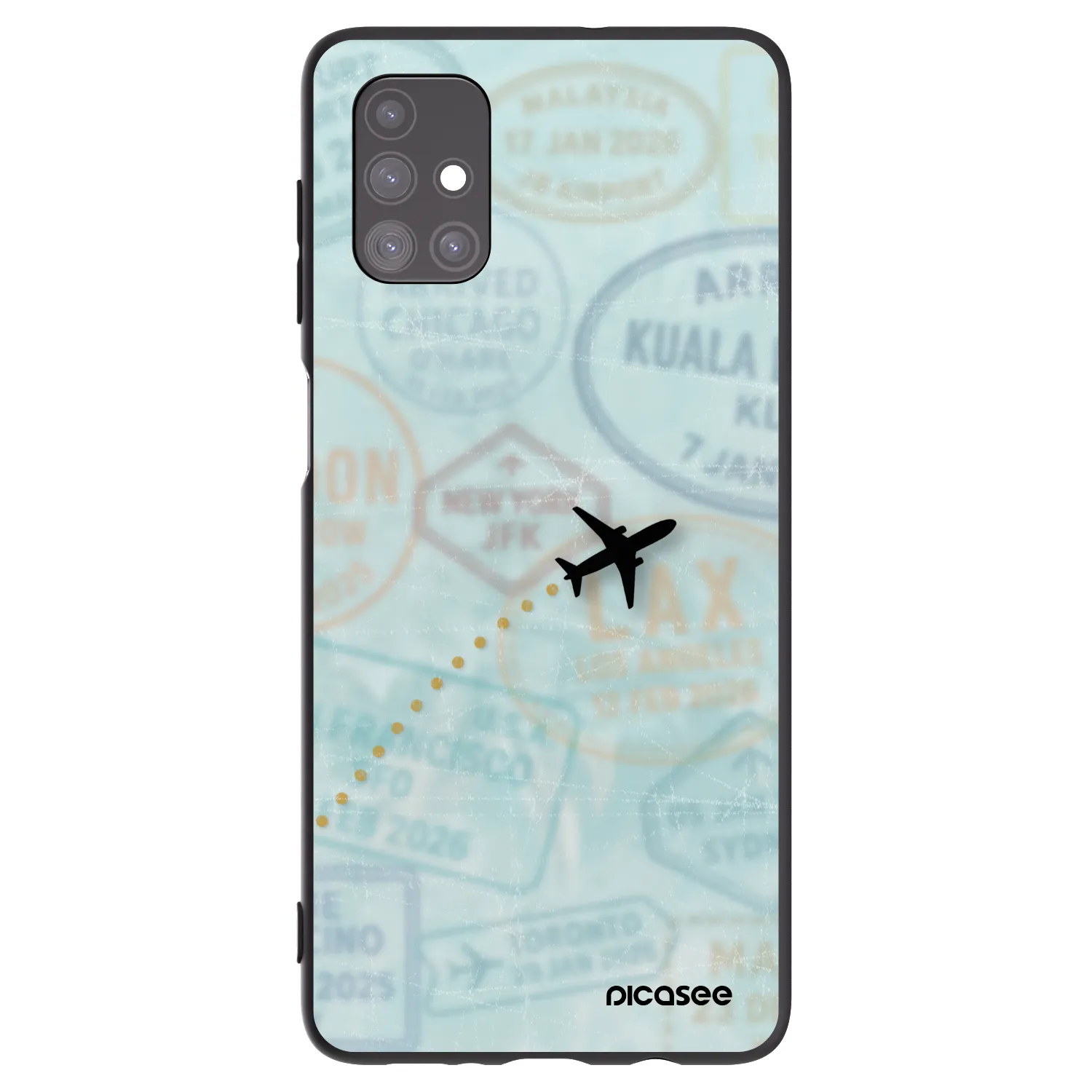 Picasee husă neagră din silicon pentru Samsung Galaxy M51 M515F - FLIGHT PATH